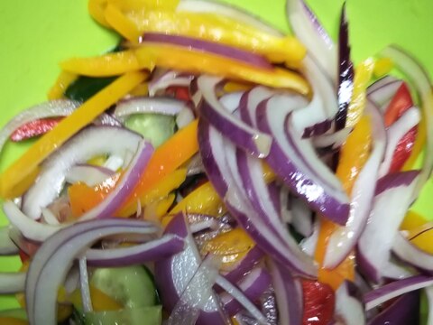彩り野菜のサッパリサラダ